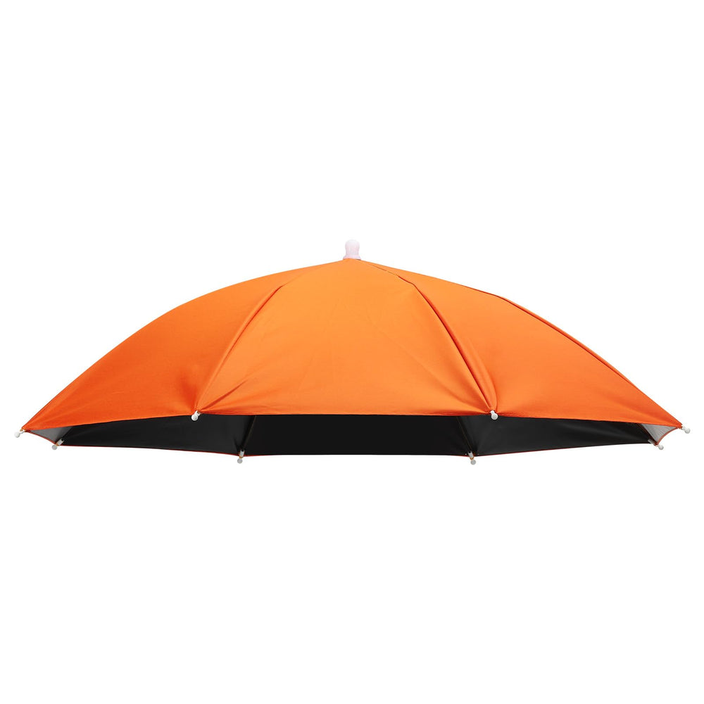 PATIKIL umbrella hat in orange color with 27 inch open size