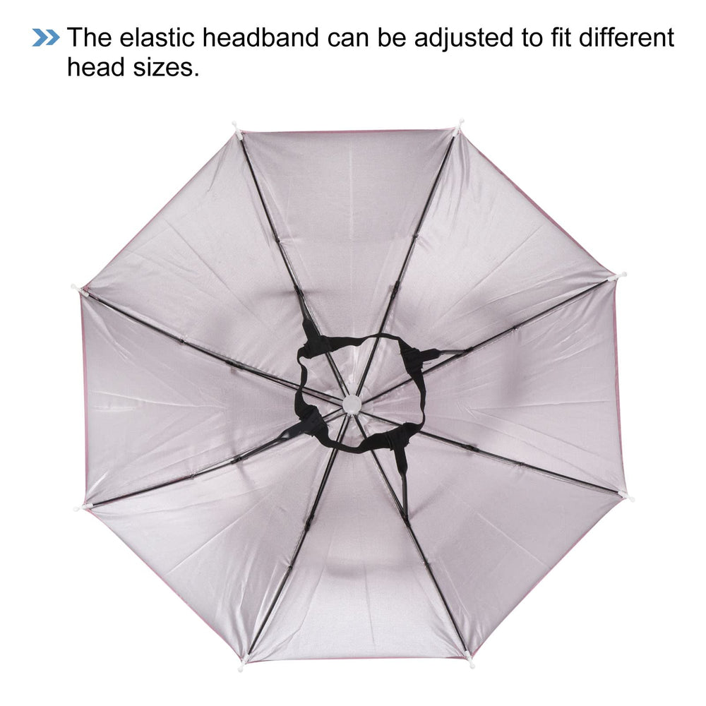 PATIKIL umbrella hat pink lightweight ribs for comfortable wear