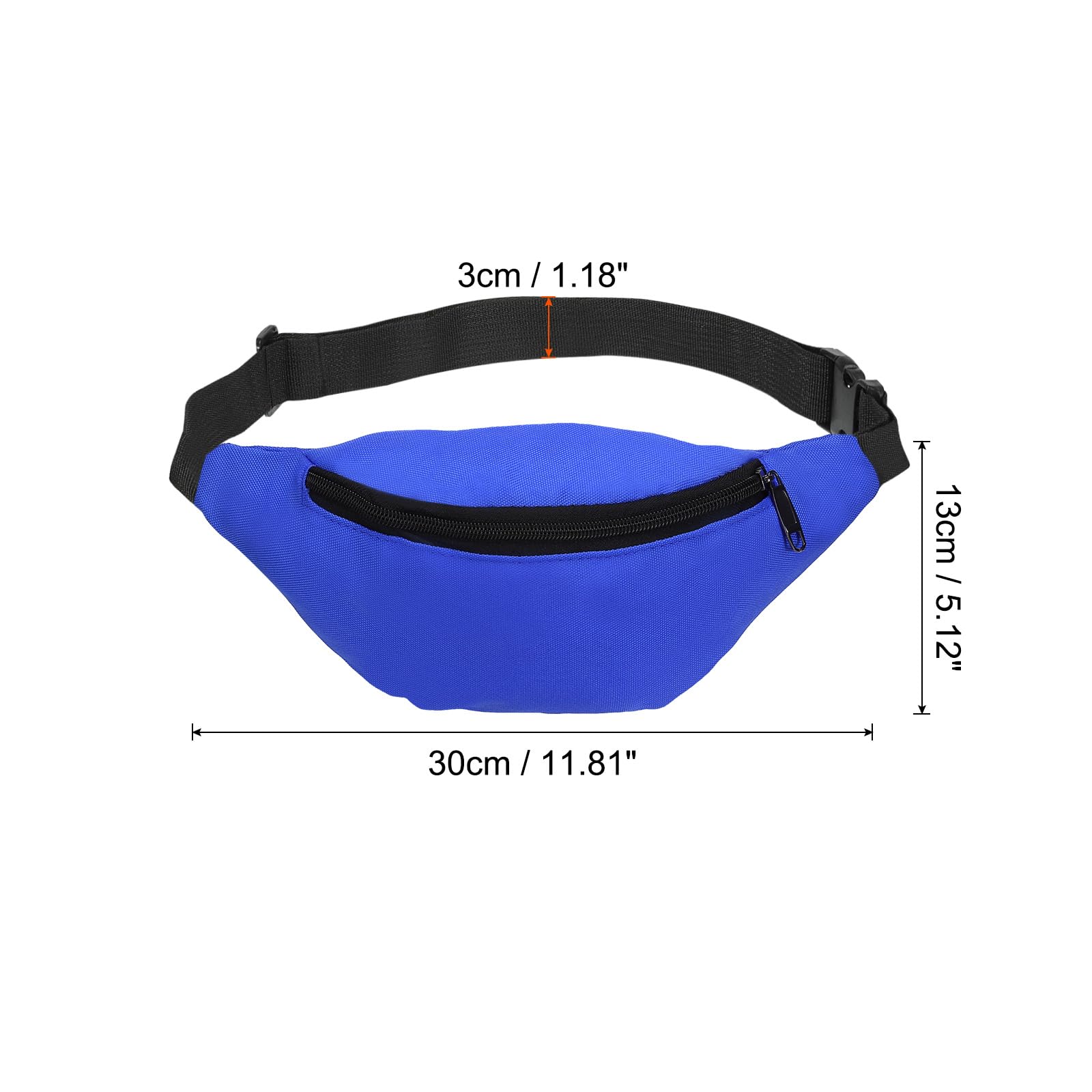 PATIKIL waterproof Oxford waist bag with adjustable strap for comfortable wear