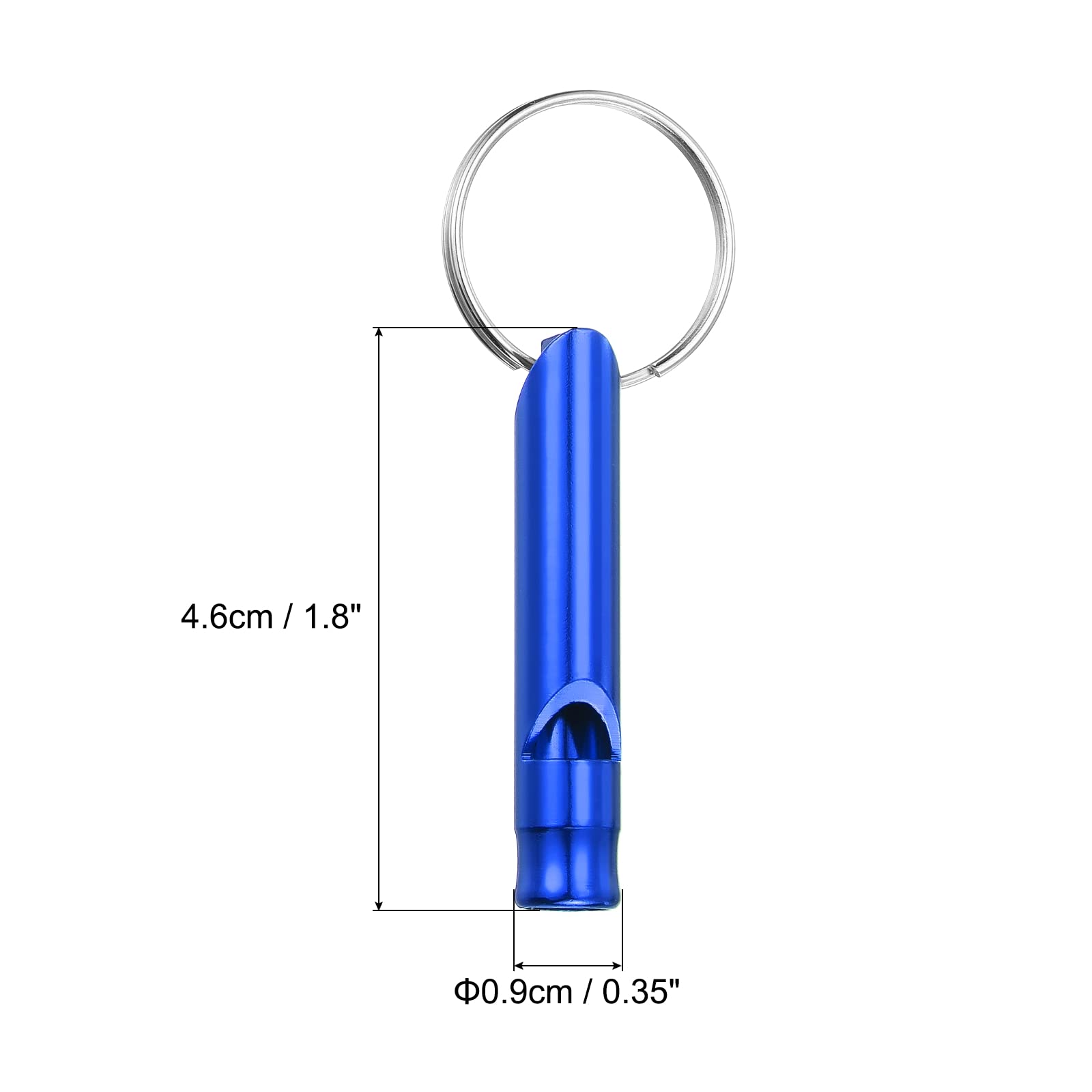 PATIKIL whistle on keychain design for quick access during camping and travel