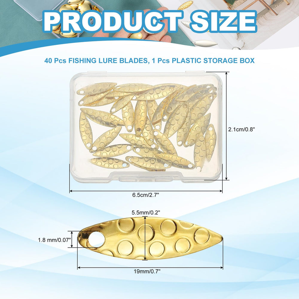 PATIKIL willowleaf blade design boosts spinning action underwater.