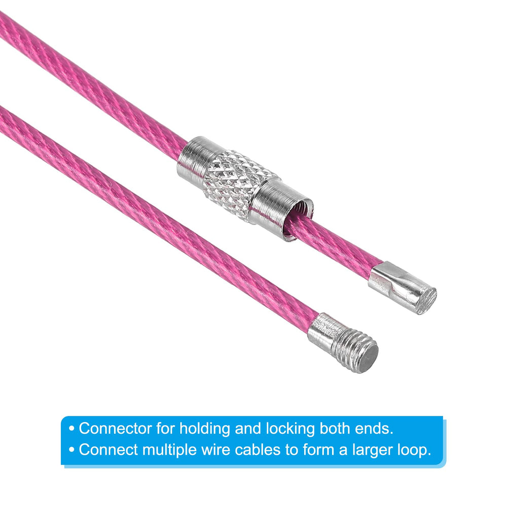 PATIKIL pink wire keychain carrying a compact flashlight during outdoor use.