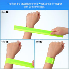 PATIKIL wrist strap in black, flexible PVC-elastic steel construction for active use.