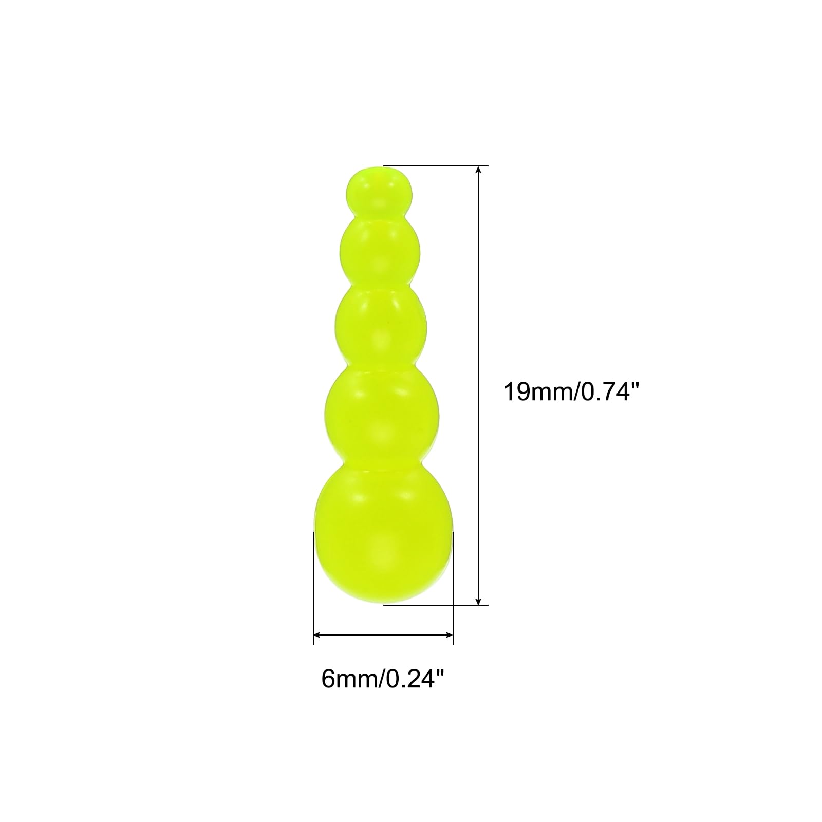 PATIKIL yellow beads on fishing line serve as depth markers