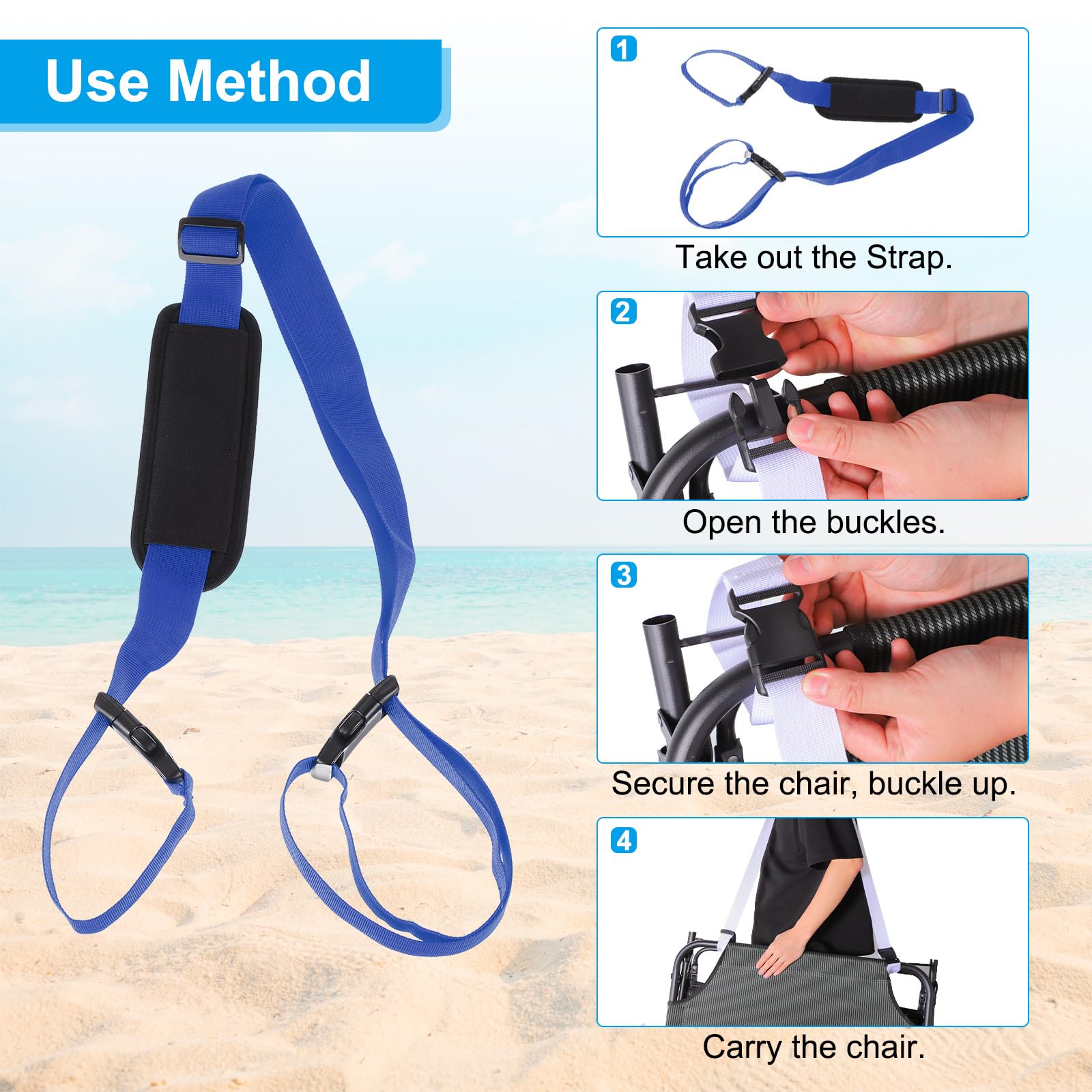 PATIKIL yoga mat and tent use with versatile straps.