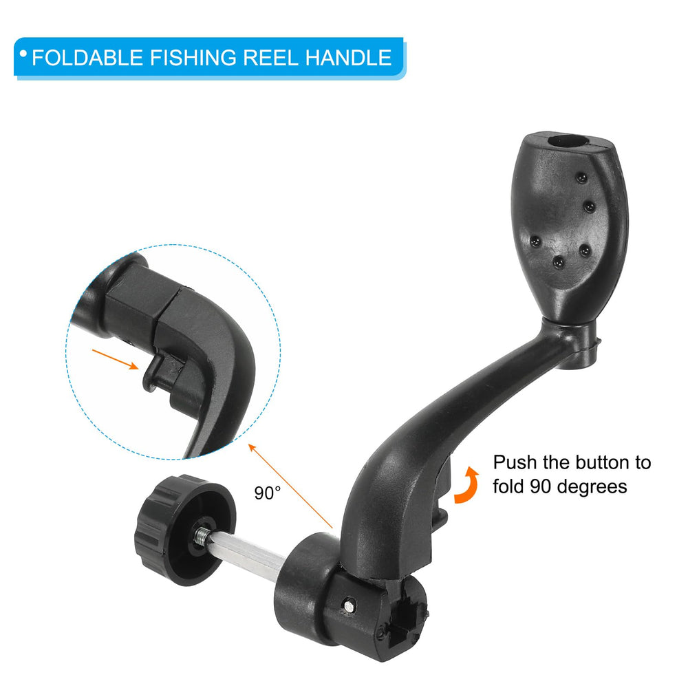 Installation: unscrewing the nut to attach PATIKIL reel handle