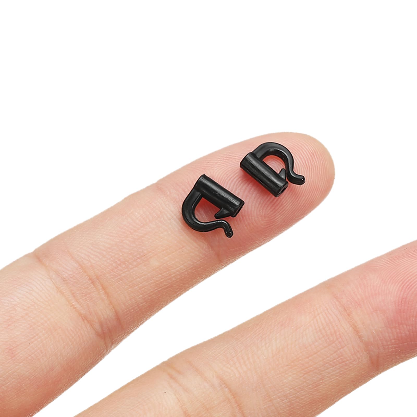 Close-up of PATIKIL D-shaped connector in black