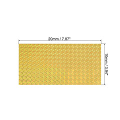 PATIKIL reflective lure stickers in Square Blue color, 20 x 10 cm, PVC film