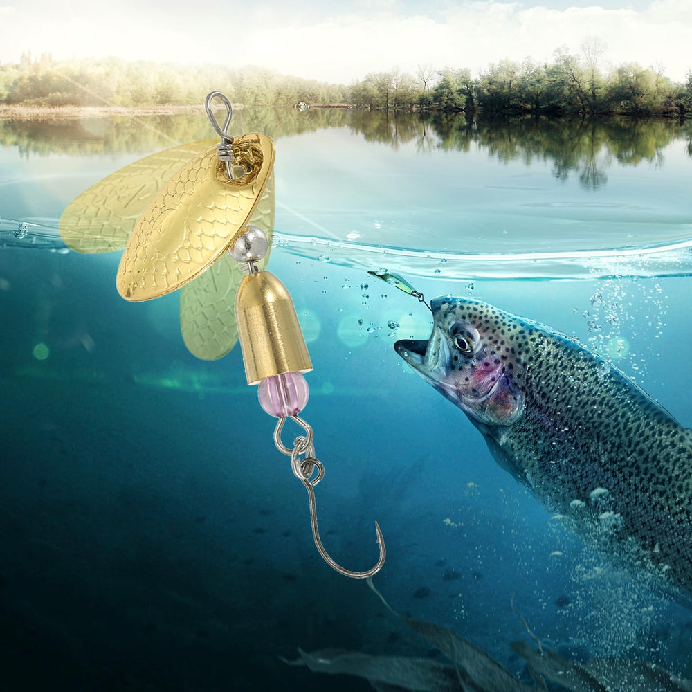 Packaging: PATIKIL 5-piece spinnerbait set in storage box
