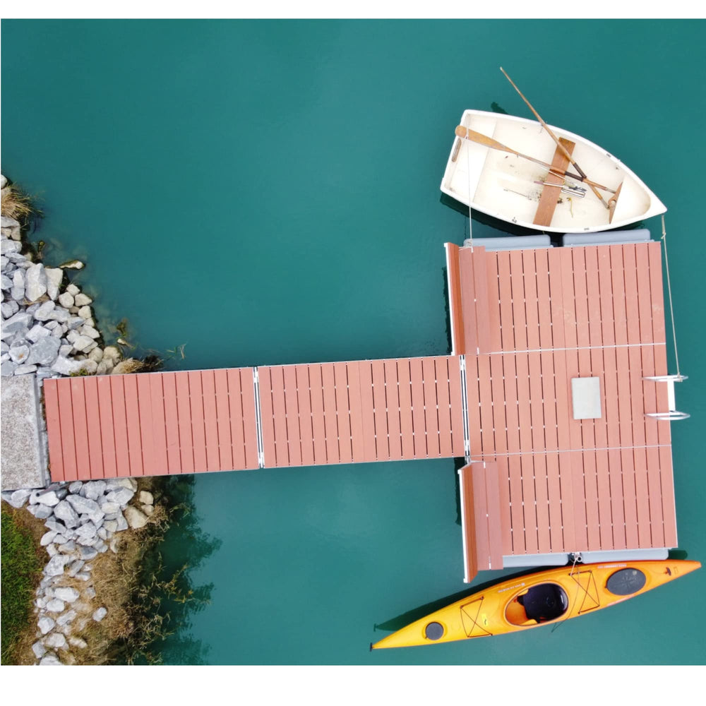 Patriot Docks Side Stability Float 10864 mounts along the dock frame for extra flotation.
