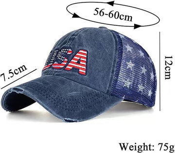 Adjustable strap interior lining of blue cap