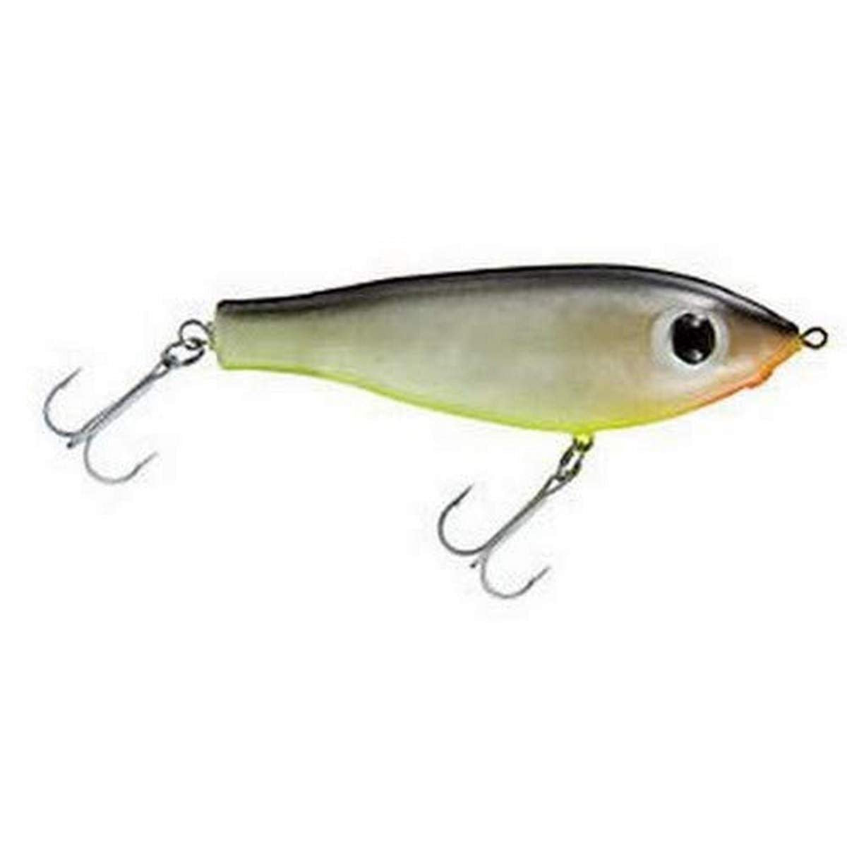 Paul Brown's FB12 Fat Boy lure, 4 inch, Chartreuse/Black Back, 3/4 oz
