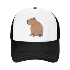 PAUPPY Cute-Capybara hat front view, stylish everyday cap with sun shading.