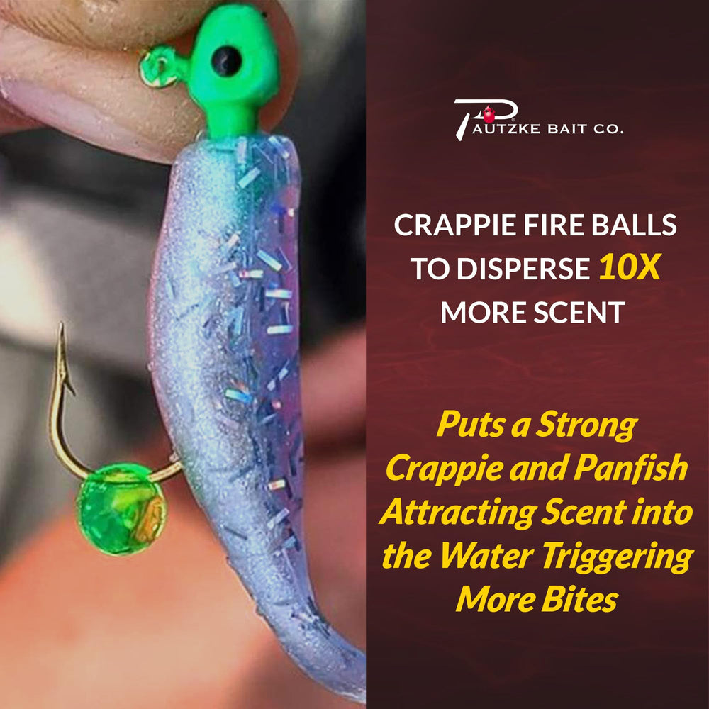 Pautzke Fire Balls on-hook design aids secure stays.