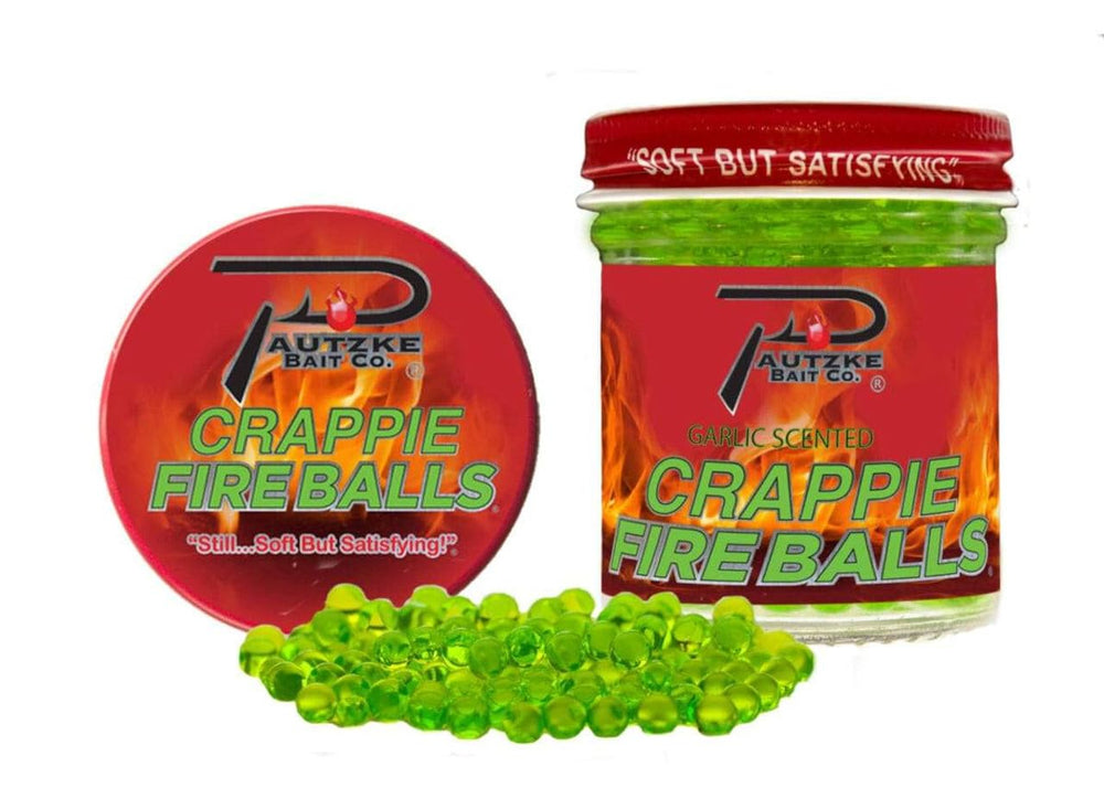 Pautzke Fire Balls packaging close-up shows premium quality.