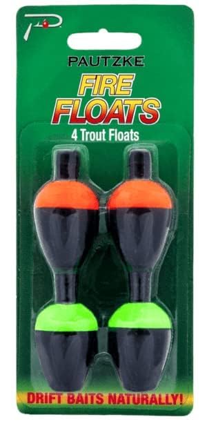 Pautzke Bait Fire Float four-pack with vivid colors to attract trout