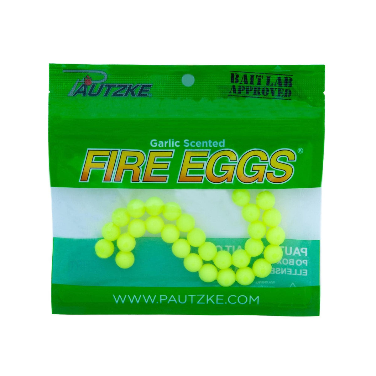 Pautzke Fire Egg Chartreuse 30 Count Trout Bait