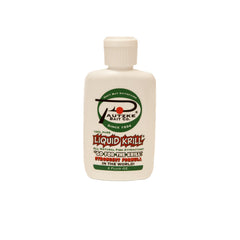 Pautzke Liquid Krill 2oz bottle front view for travel-ready scent application.