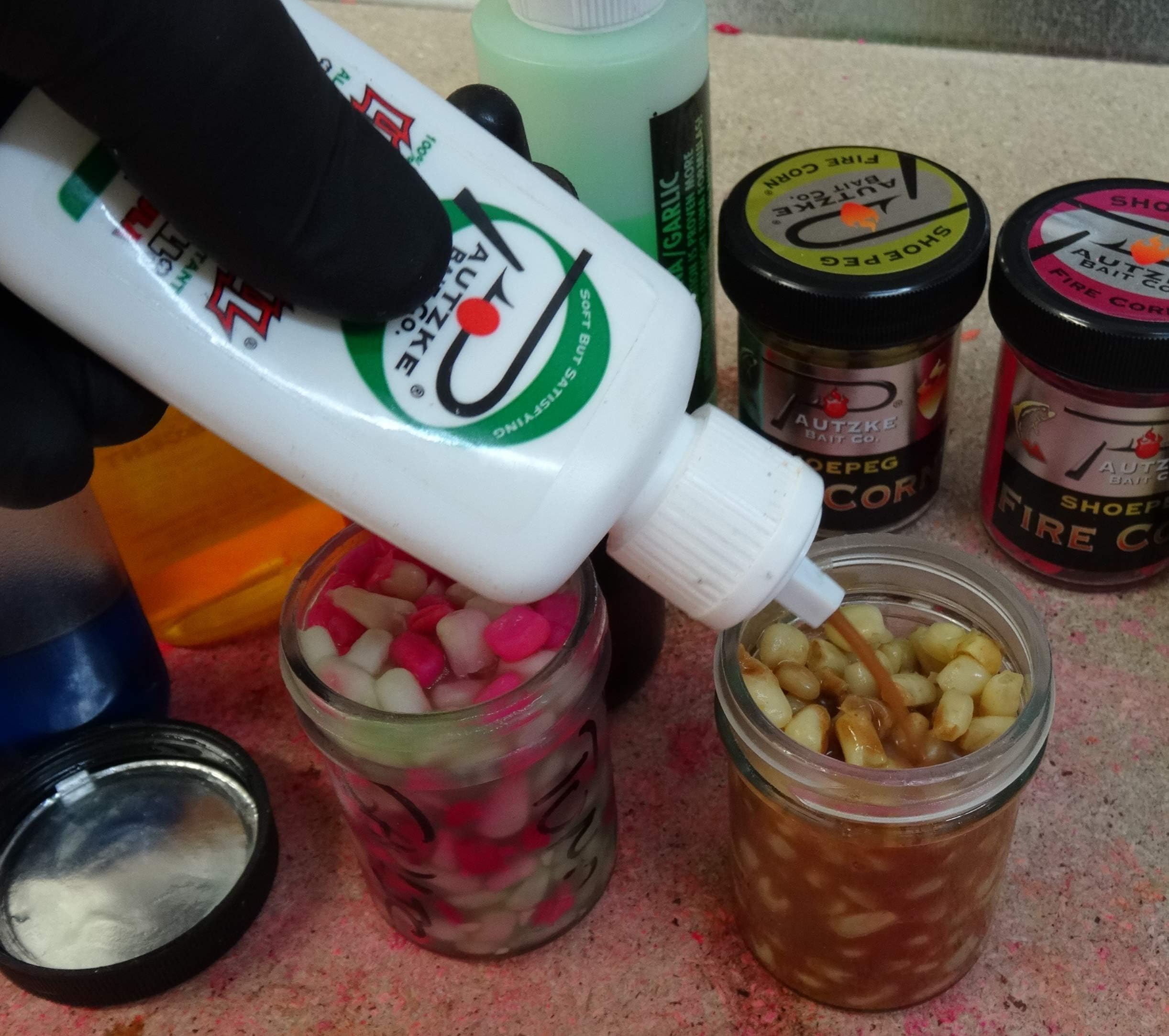 Pautzke Liquid Krill in bait injection demonstrates versatile application across rigs.