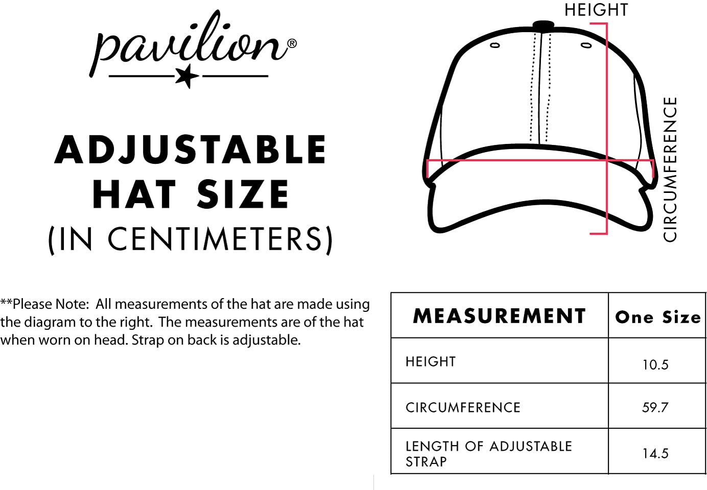 Pavilion Fishing People hat care instructions for maintaining color and embroidery.