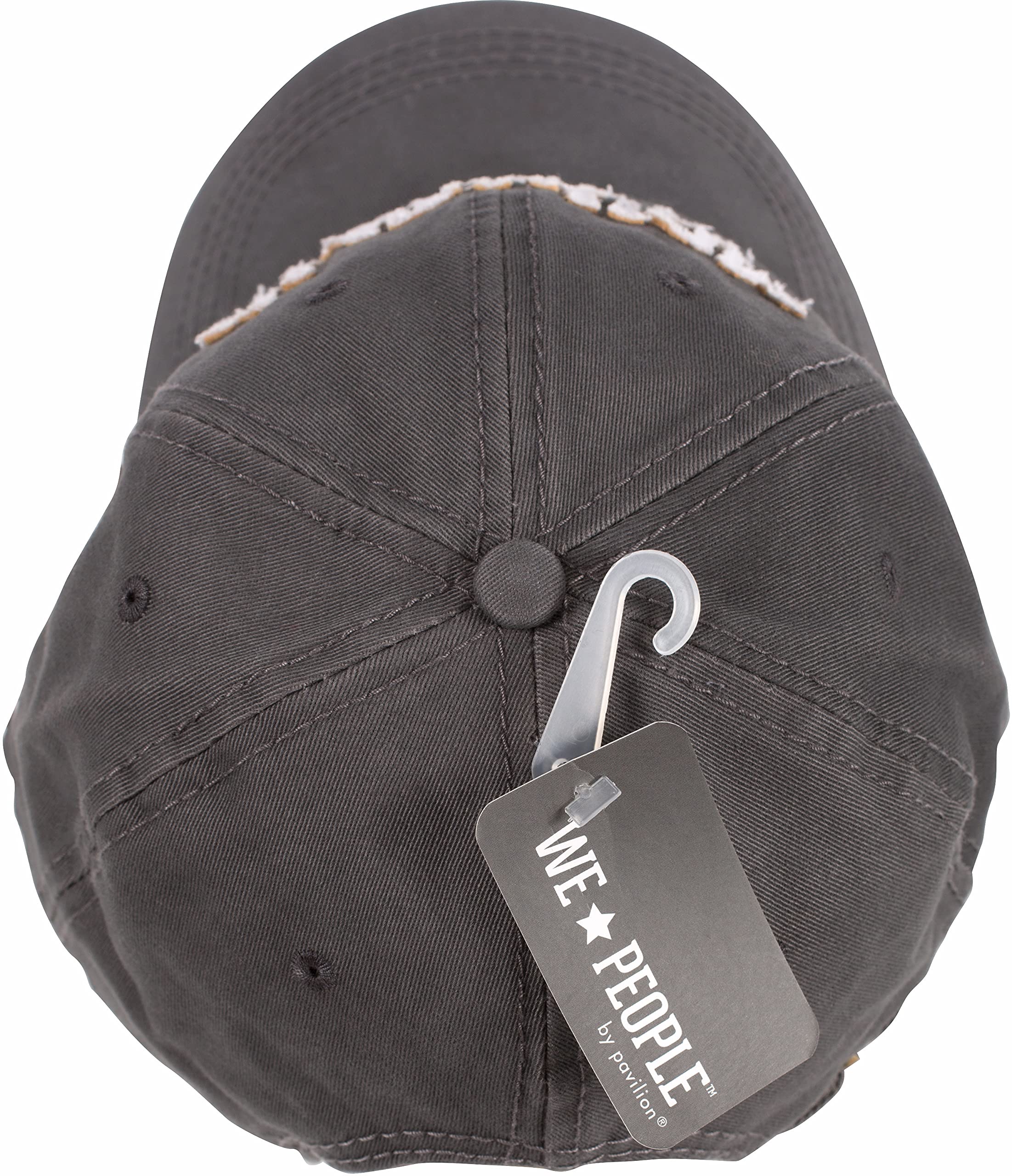 Pavilion Fishing People hat We People logo on the side for brand detail.