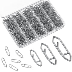 Pawfly 300-piece fishing speed clips in stainless steel