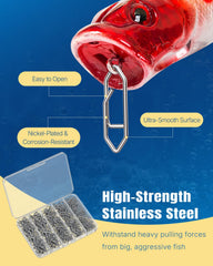 Nickel-plated stainless steel finish on Pawfly speed clips