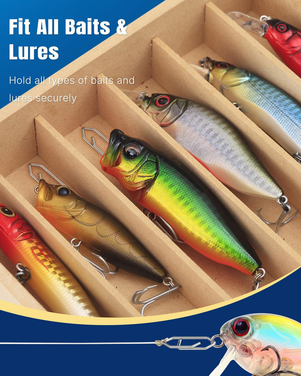 Saltwater and freshwater fishing setup with Pawfly speed clips