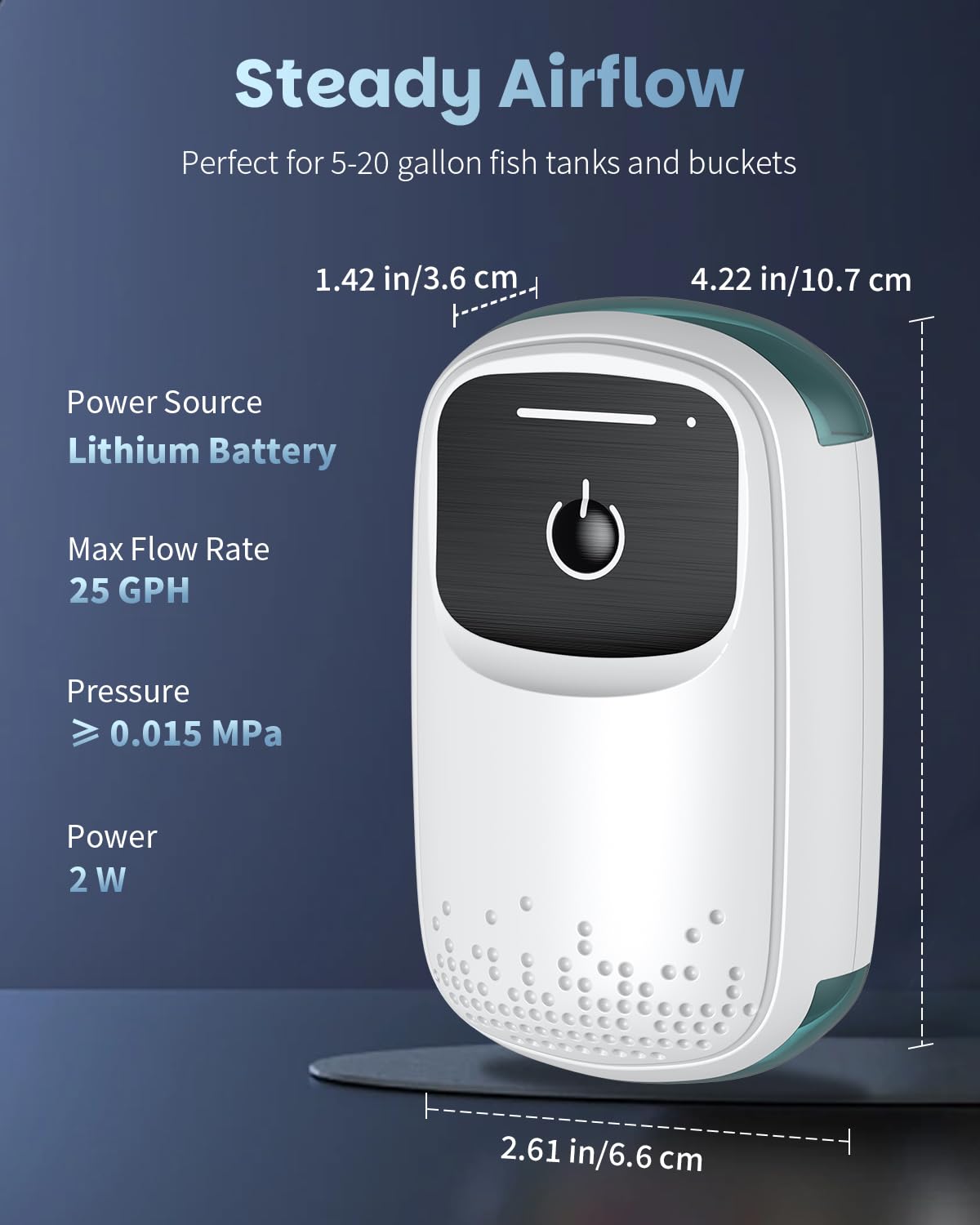 USB rechargeable Pawfly Aerator with charging cable and built-in battery