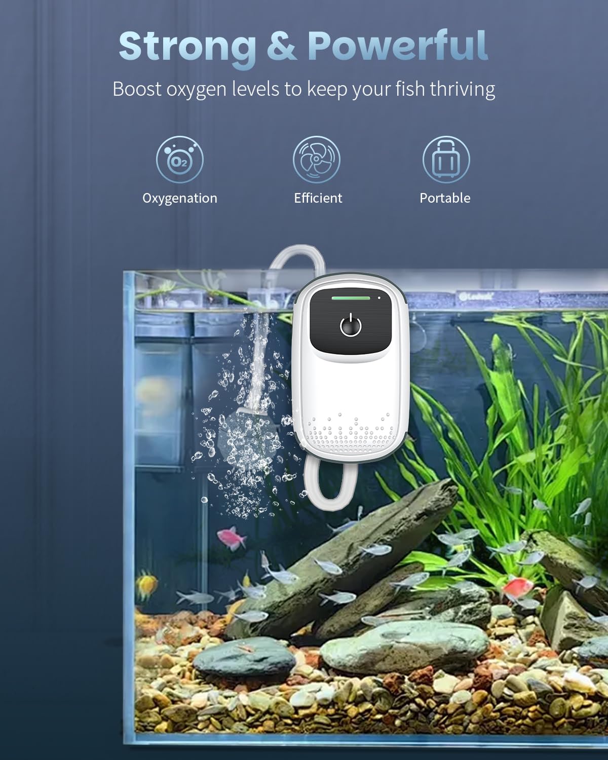 Compact Pawfly Aerator battery pack displaying 2000 mAh capacity