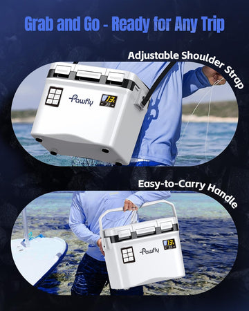 Pawfly Live Bait Cooler removable basket simplifies bait handling