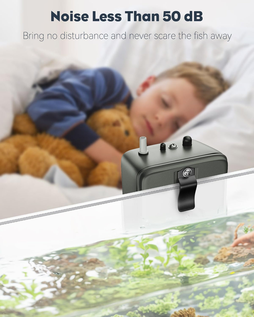 Includes internal air stone and 1.5 foot silicone tubing
