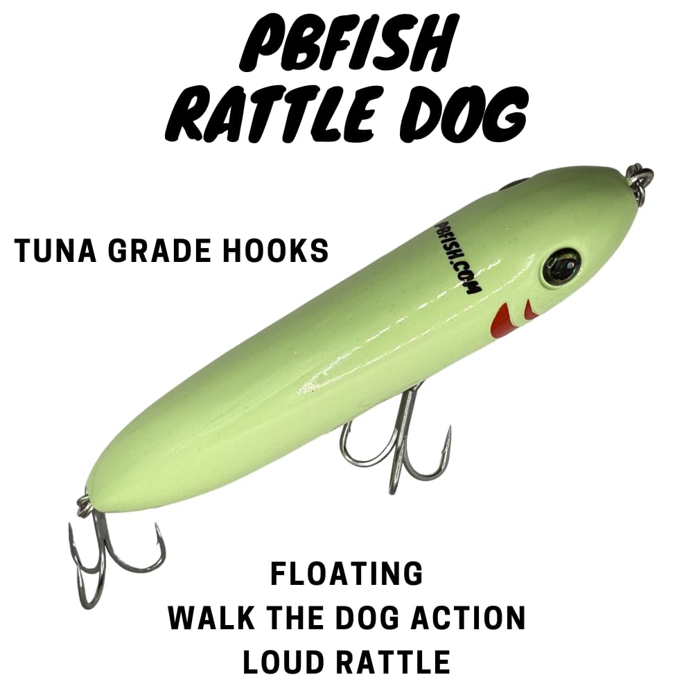 PBFish Topwater Spook lure with strong hooks for dependable hookups