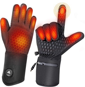PBUKER heated gloves liners front view with instant warmth for winter activities