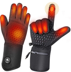 PBUKER heated gloves liners front view show warmth and dexterity for winter activities.