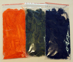 Peacock blue plumage feathers for fly tying