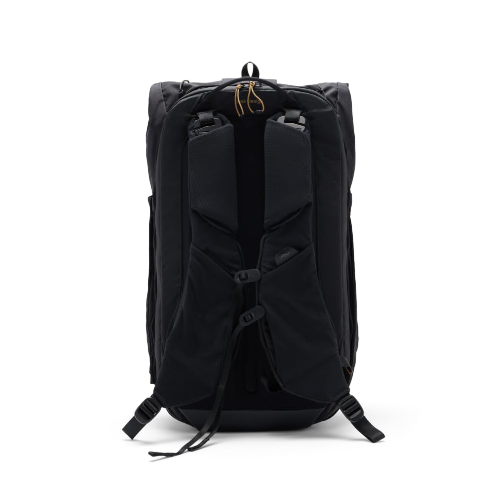 Peak Design Outdoor Backpack 25L side profile showing balanced load for all-day wear