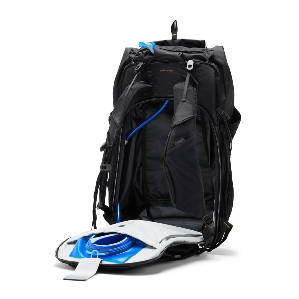 Peak Design Outdoor Backpack 45L Eclipse hydration pocket and laptop conversion for trail-to-work.