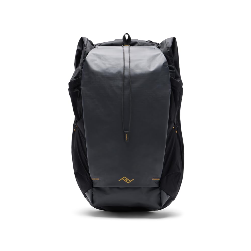 Peak Design Outdoor Backpack 45L roll-top overview shows versatile hiking and travel readiness.