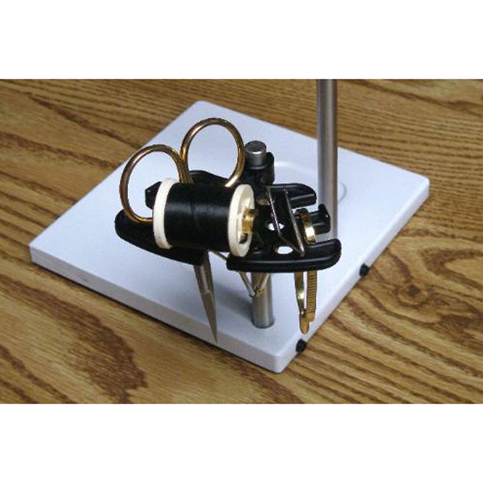 PEAK Fly Tying Tool Post Caddy keeps tools visible and within reach while tying.