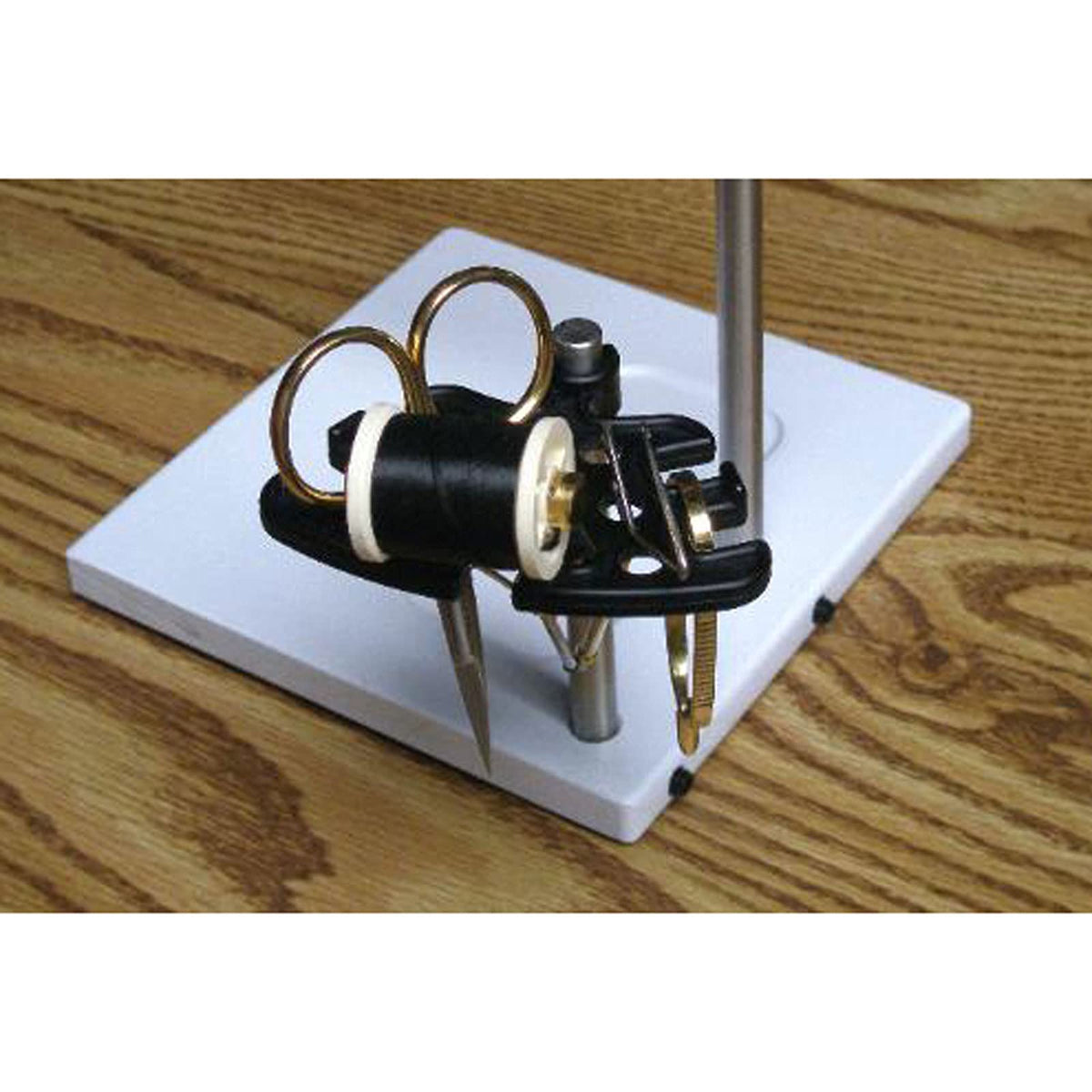 PEAK Fly Tying Tool Post Caddy keeps tools visible and within reach while tying.