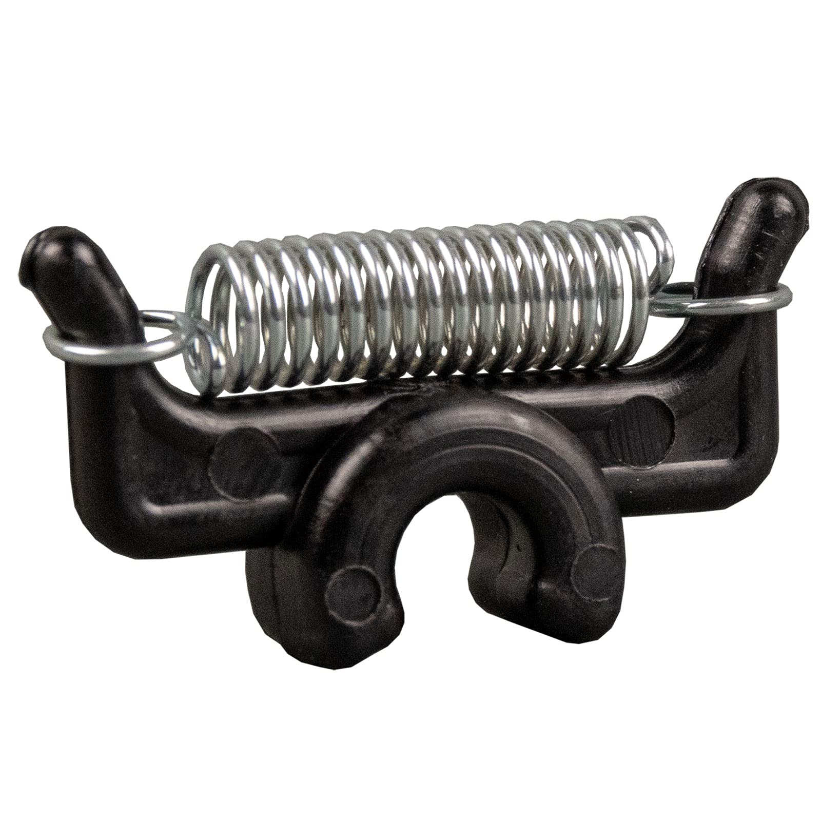 PEAK Material Clip mounted on a tying vise for fly tying