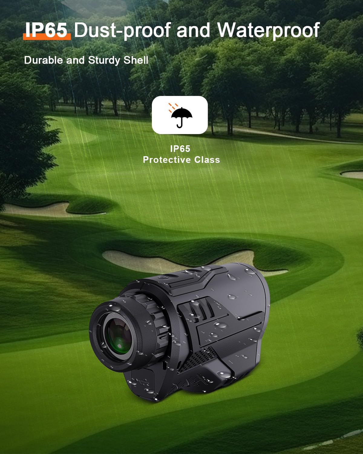 PEAKPULSE rangefinder compact handheld design fits in pockets or packs.