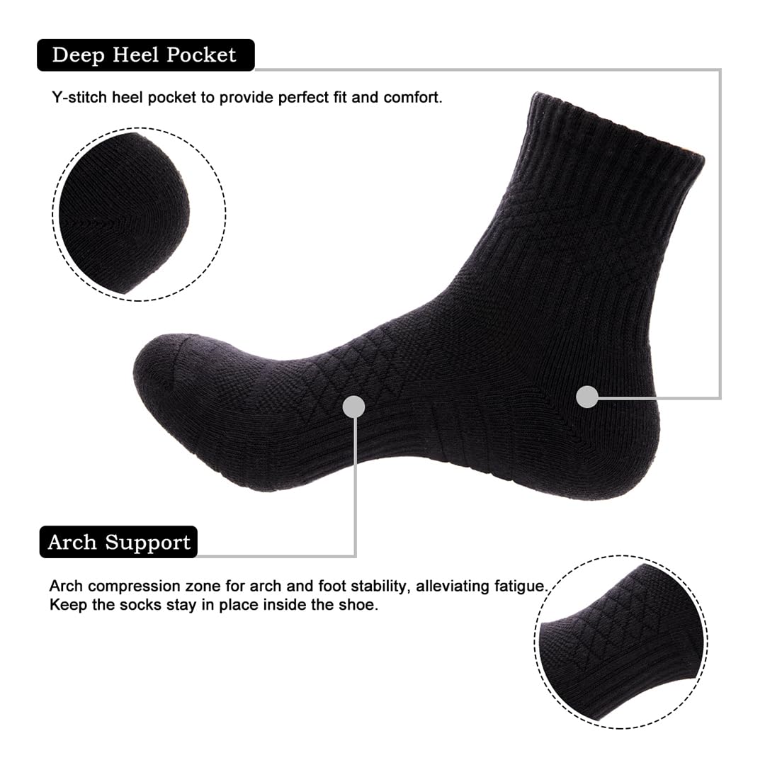 Pearl Care deep heel-pocket socks reinforce heel and toe for durability.