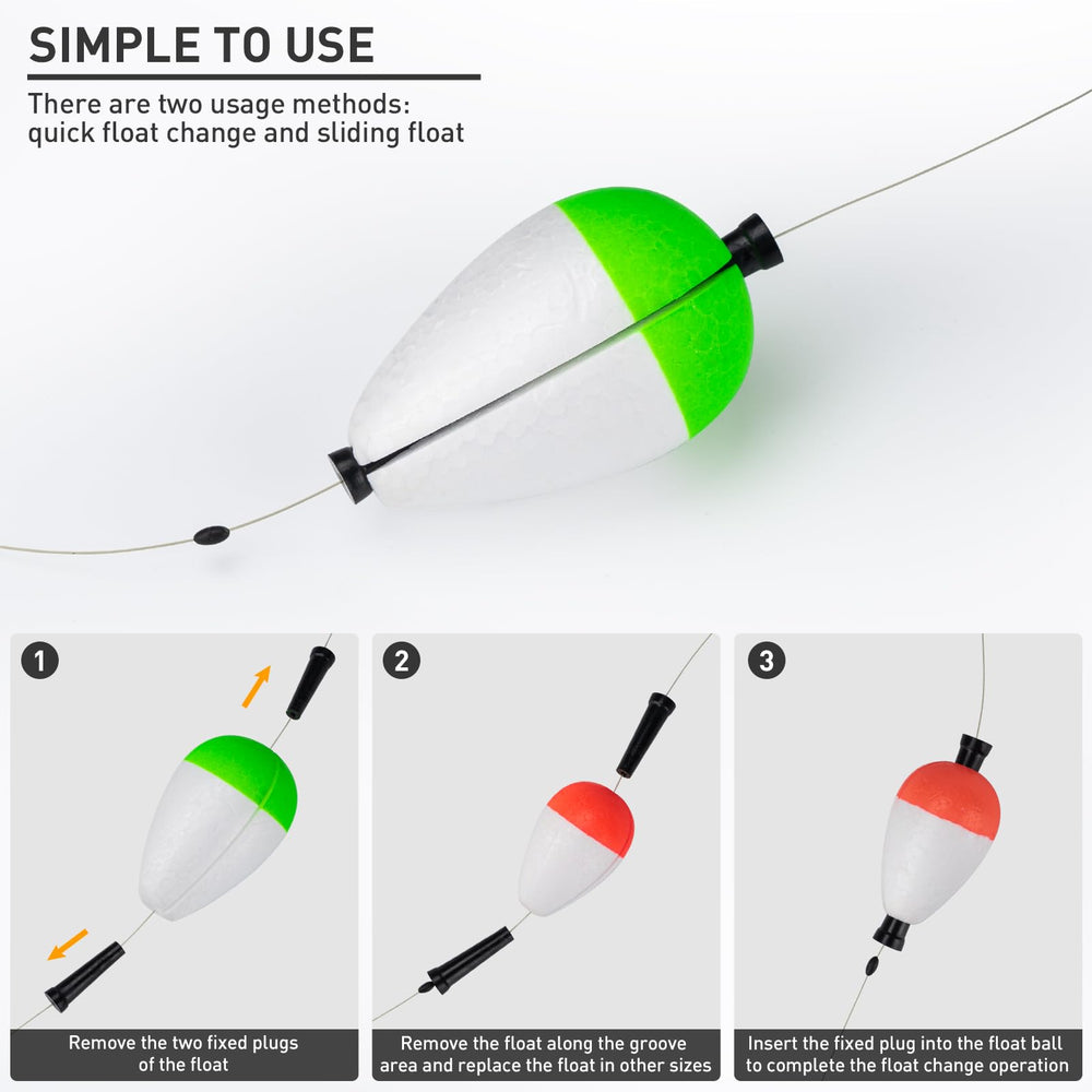 Peg Floats Slotted - Red color