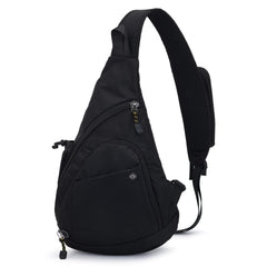 Peicees sling bag main compartment keeps essentials secure during daily commutes.