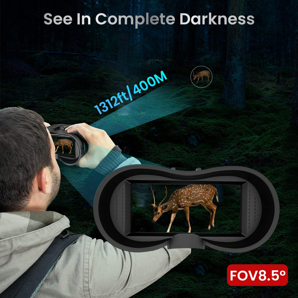PEIKETAO Night Vision Goggles 2-7 inch LCD display for easy viewing