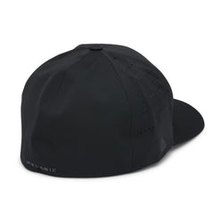 Pelagic Delta Icon Hat Black, side profile, versatile cap for fishing, hiking, or city strolls.