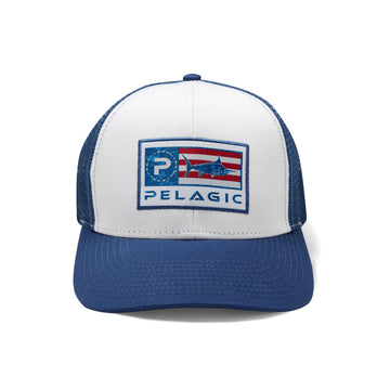 PELAGIC Icon Trucker: vented mesh back for breathable comfort.