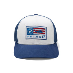 PELAGIC Icon Trucker: vented mesh back for breathable comfort.